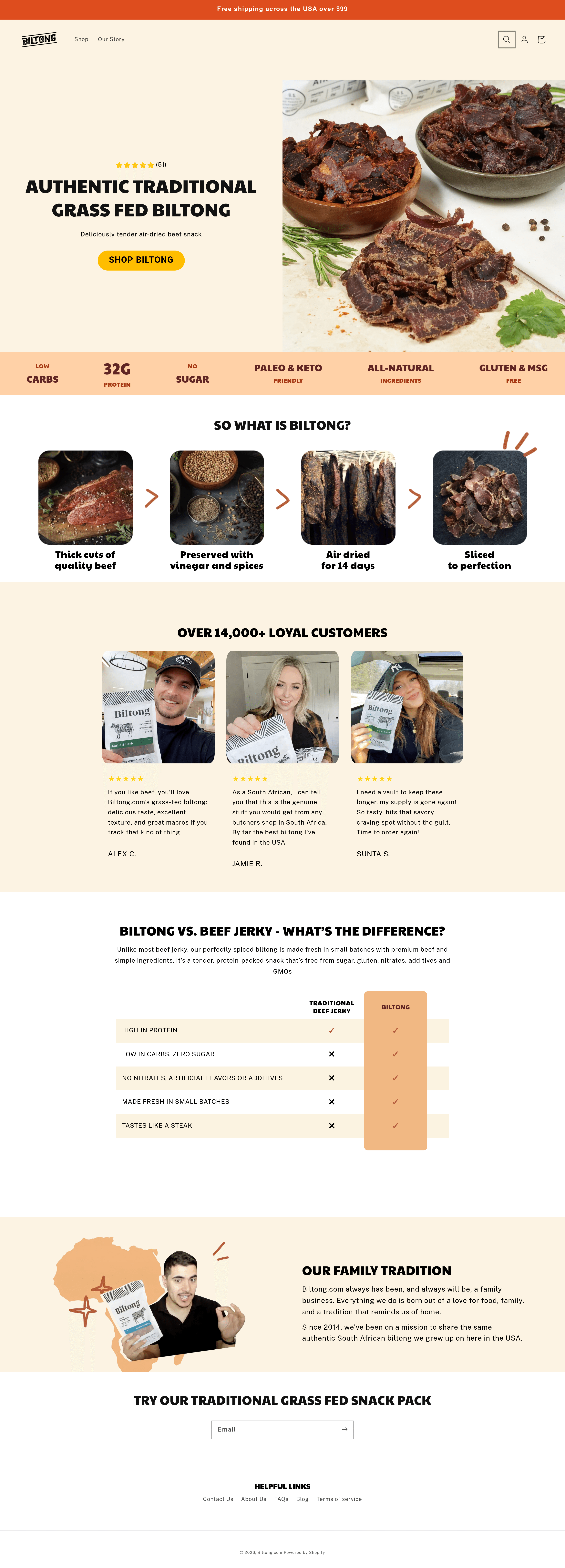 Bullandcleaver ecommerce landing page screenshot