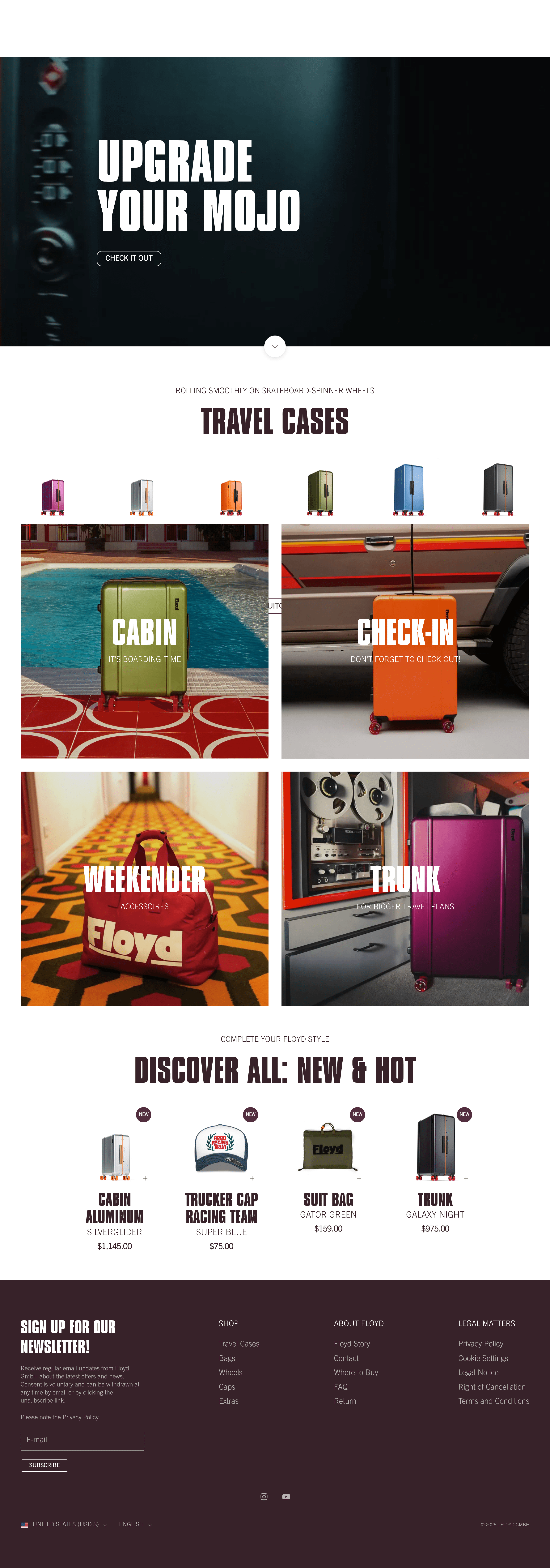 Floyd One ecommerce landing page screenshot