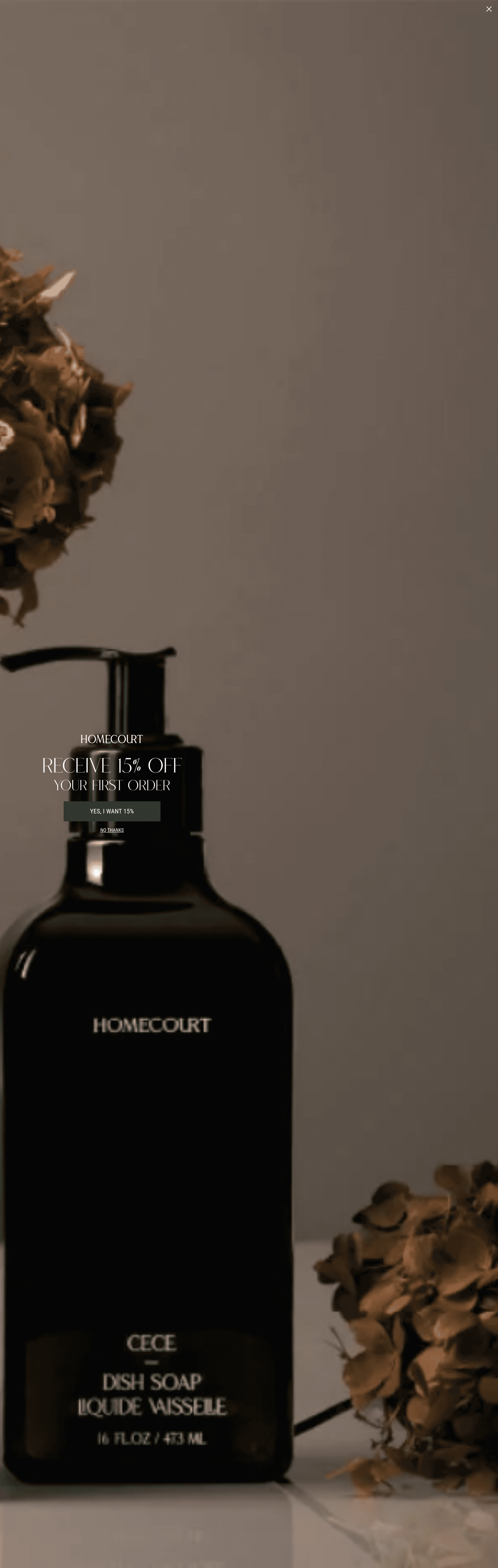 Homecourt ecommerce landing page screenshot