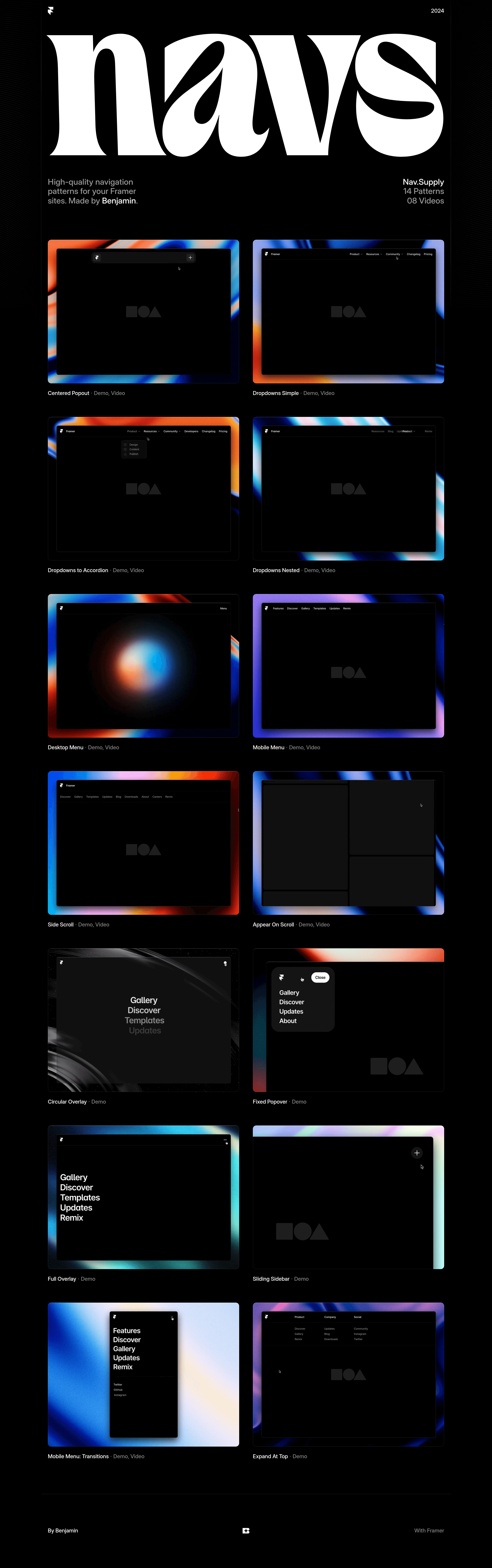 Nav.Supply ecommerce landing page screenshot