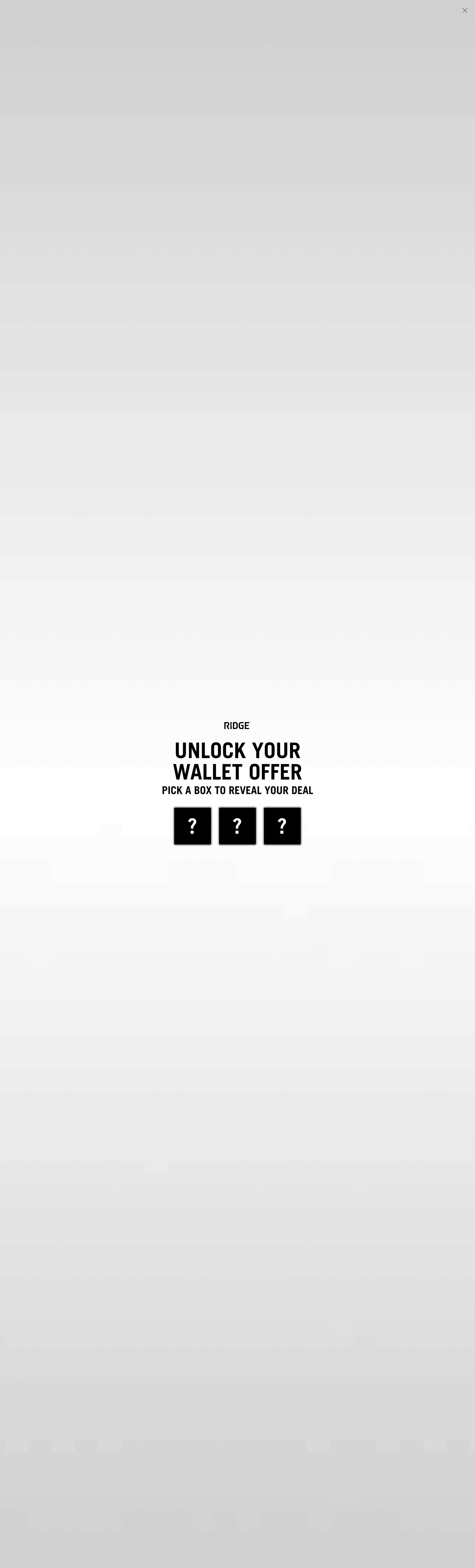 Ridge ecommerce landing page screenshot